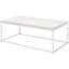 Table basse en chêne et en chêne avec motif rectangulaire