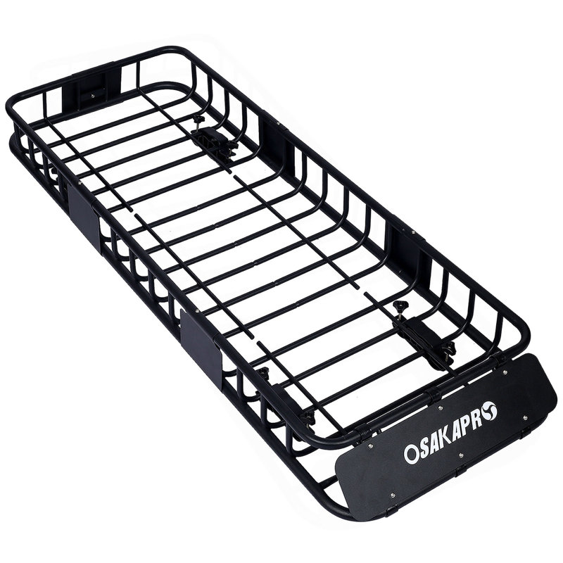 Barre de toit de toit pour porte-bagages sur toit, support supérieur 64 po
