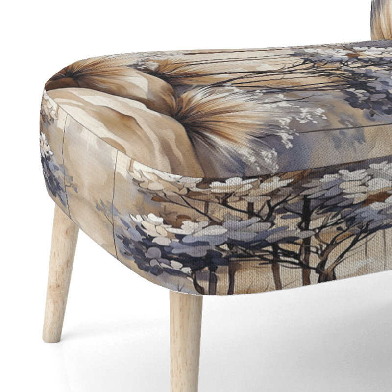 Upholstered Accent Chair, Chaise d'appoint sans accoudoirs