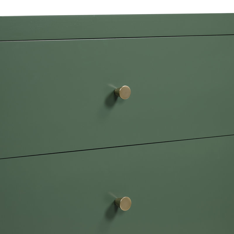 Alaynie 3-drawer Nightstand - Set of 2, Green