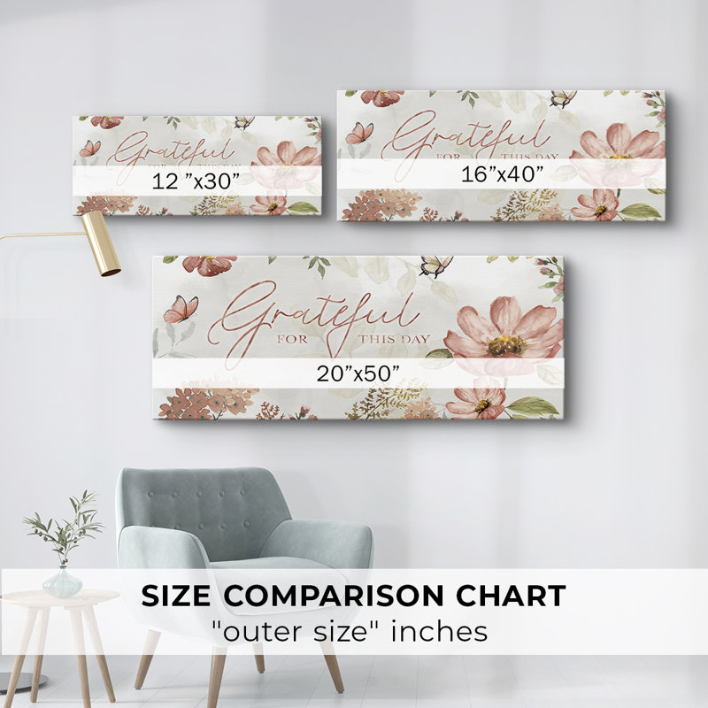 Summers Grateful - Toile tendue avec châssis - Prêt à accrocher, H 12 po x l 30 po