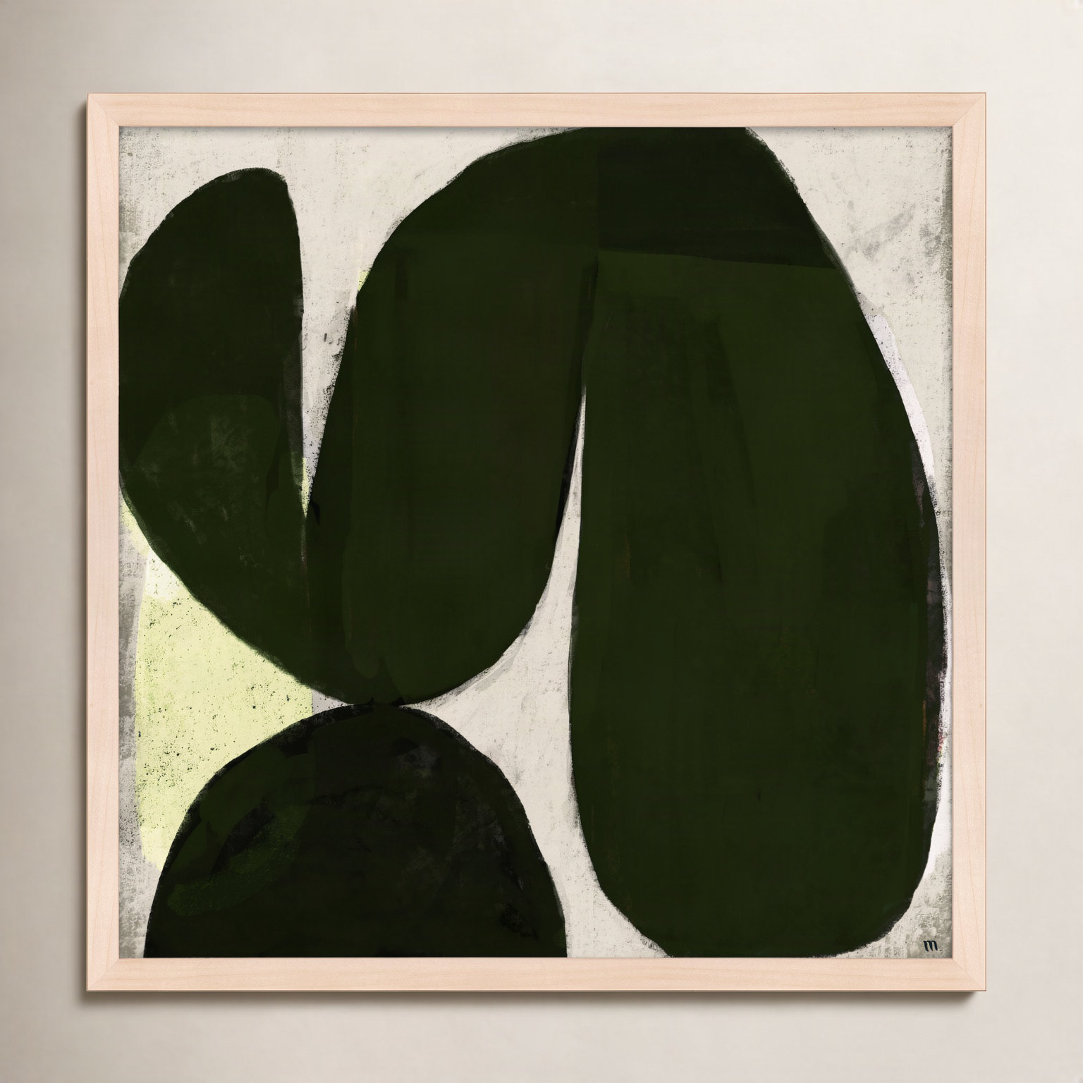 Vanessa "Succulent No. 7" Print, Brown, 24" H x 24" W x 1.25" D