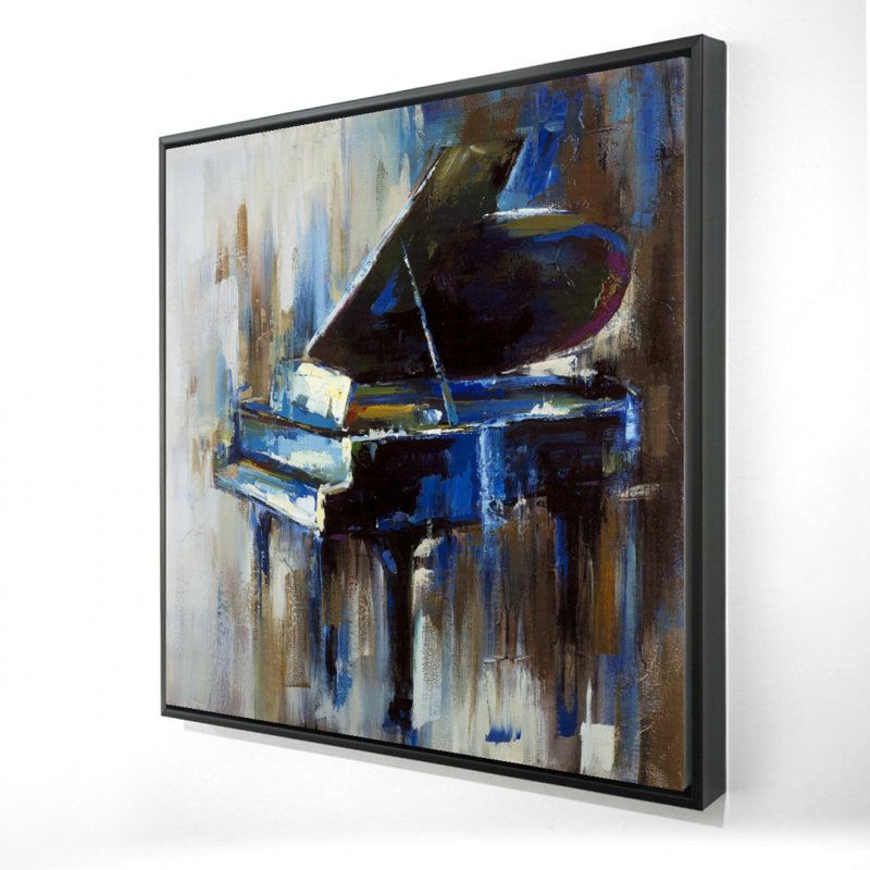 "Piano à queue abstrait" sur toile