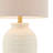 21’’ Ceramic Table Lamp with Beige Fabric Drum
