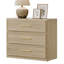Table de chevet 3 tiroirs Cesiro Accent-114293011-116376263