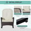 Chaise berçante en osier pour l'extérieur Outsunny-1921807130