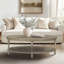 Table basse ovale avec tablette