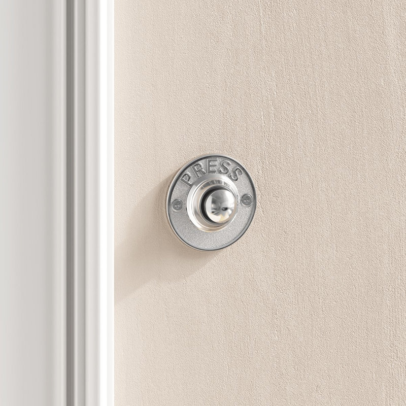 Chrome Push Button Doorbell