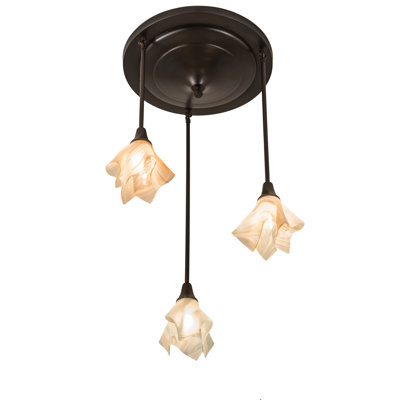 Luminaire suspendu conique unique à 3 lumières Metro Fusion