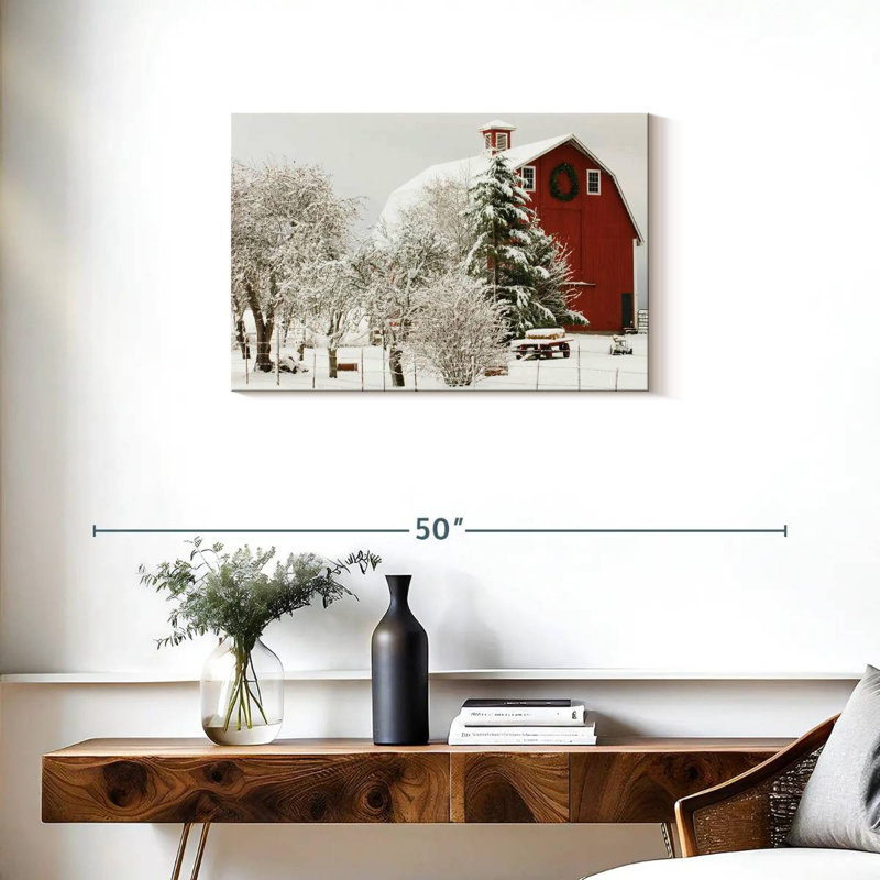 Lilie Festive Barn, 20" H x 30" W
