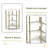4-Tier Corner Open Shelf,Bookcase Freestanding Shelving Unit