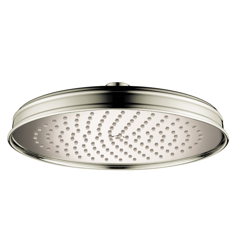AXOR Montreux Showerhead 240 1-Jet, 2.5 Gpm, Polished Nickel, 1.75 GPM