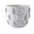 Dakota Fields Sculptural Hobnail Planter, White-1518577474