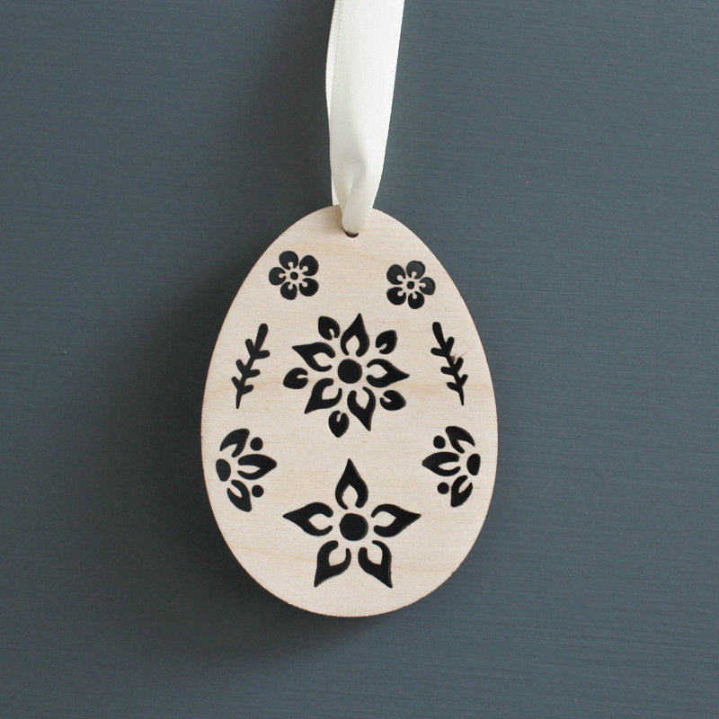 Isaac Easter Egg Wooden Decorations