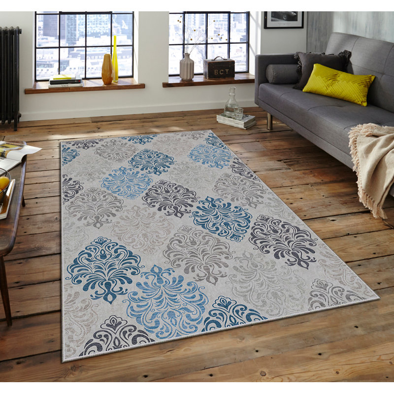 Tapis luxueux en velours 4,6 x 7,2 pieds | 100% polyester, 740 g / m² | Revers en feutre antidérapant, lavable à la machine | Imprimé numérique, facile à nettoyer, parfait pour le salon et la chambre à coucher