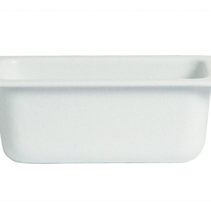 Assiette de cuisine 2,1 pintes GET NH1 / 4DWW Bugambilia, 10,24 po x 6,3 po, blanc mod
