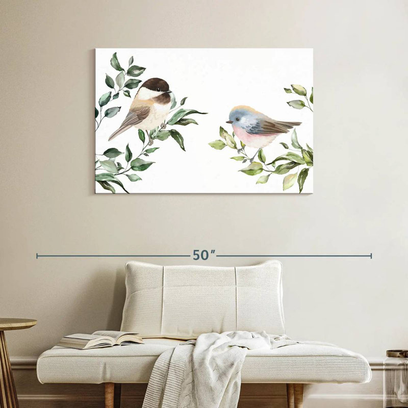 Birds On Branches, 26" H x 39" W