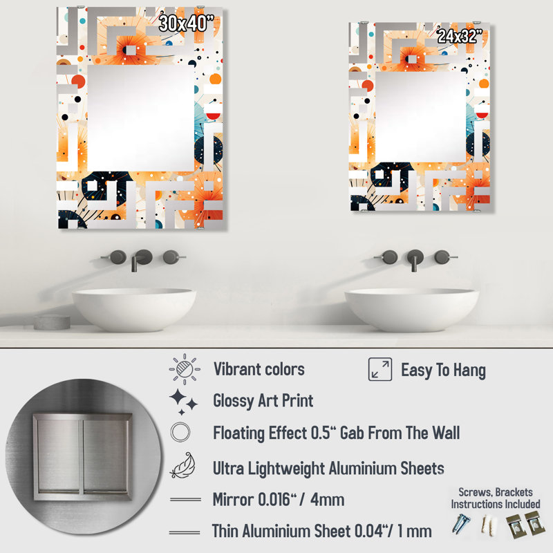 Ewalda Rectangle Mirror, 40" x 30"