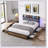 Black;Brown;Grey Queen Bed