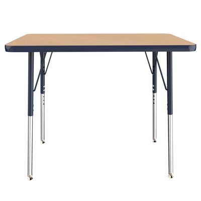 Rectangle T-Mold Adjustable Height Activity Table