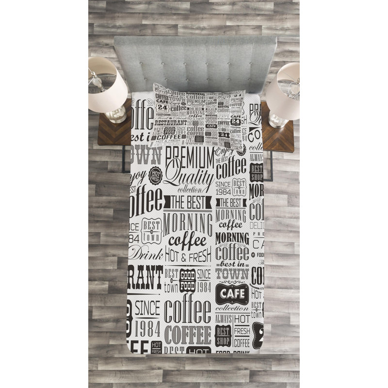 Farmhouse / Country Polyester Coverlet, Twin Coverlet + 1 Sham