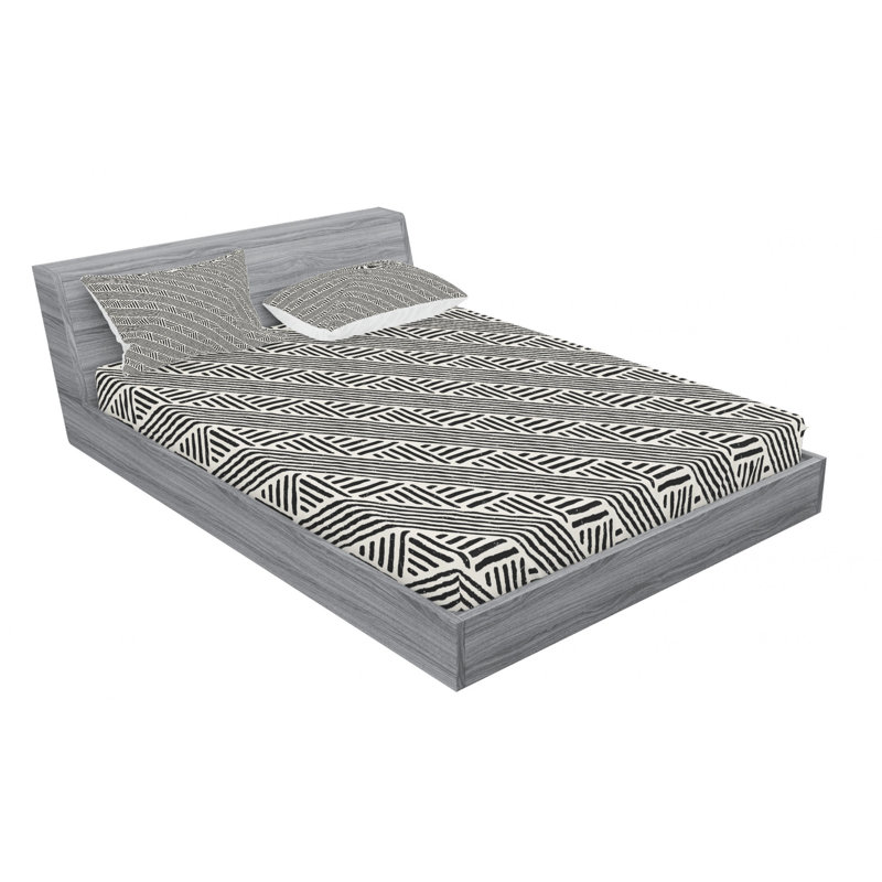 Microfiber Sheet Set, Queen Sheet Set with Fitted Sheet
