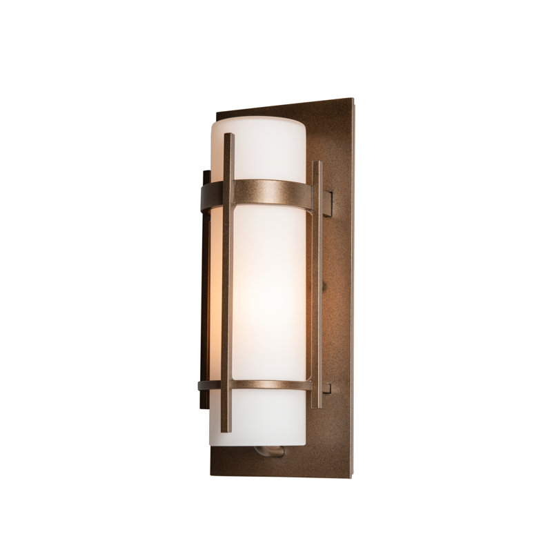 Banded Outdoor Flush Mount, Coastal Bronze, 12" H x 5" W x 3.8" D