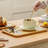 Bamboo Wood Tea Tray With Drainage - Multipurpose Serving Tray For Tea Cups, Snacks, Breakfast, Fruits, And Desserts - Durable And Eco-Friendly Home Kitchen Accessory