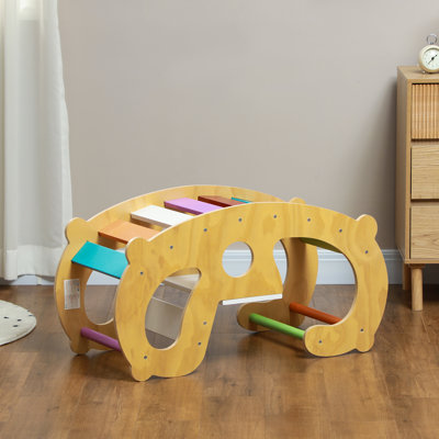Jouet d'escalade 2 en 1 pour tout-petits, échelle en bois