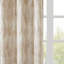 Contemporary Jacquard Wavy Design Total Blackout Curtain Panel, Luxe Heavyweight Fabric With Foamback Lining For Bedroom & Media Room-603205348