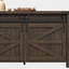 Jaquavion Coffee Table, Farmhouse Lift Top Coffee Table with Hidden Storage and Sliding Barn Door for Living Room-1892672973