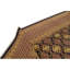 Tapis brun / noir en laine noué à la main de conception unique 8 pi 10 po x 11 pi 10 po