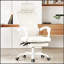 Chaise de bureau ergonomique avec repose-pieds, dossier en filet, support lombaire réglable pour une utilisation confortable à la maison ou au bureau-714898592-714898525