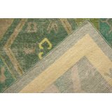 Distressed Homage Hand Knotted Wool Geometric Area Rug