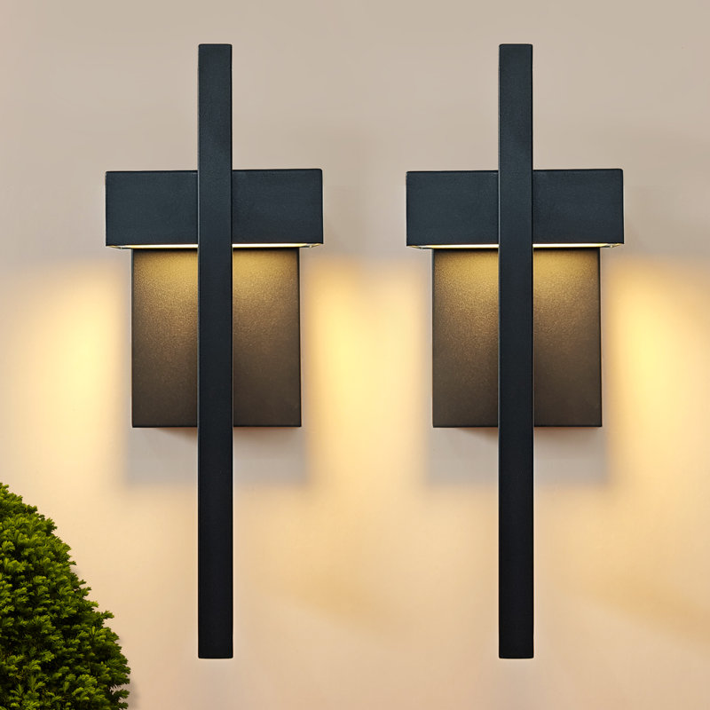 Applique murale d'extérieur moderne à DEL à 5 ampoules à intensité variable Modern