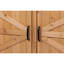 Table de bar d'extérieur et d'intérieur avec grand espace de rangement, conception à lattes pour sophistication, bois de sapin de haute qualité, buffet en bois de 38,09 po de hauteur, aspect classique et solide