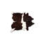Tapis blanc / noir en cuir de vache Charline
