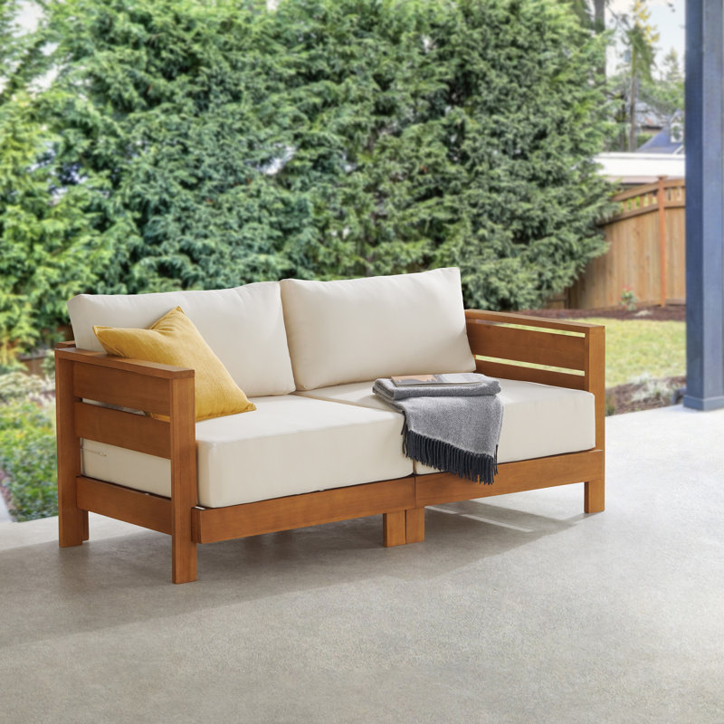 Barton 2-Seater Patio Sofa (Natural), 2