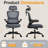Lidwien Ergonomic Breathable Mesh Office Chair with Adjustable Headrest and Flip-Up Arms-1520244774
