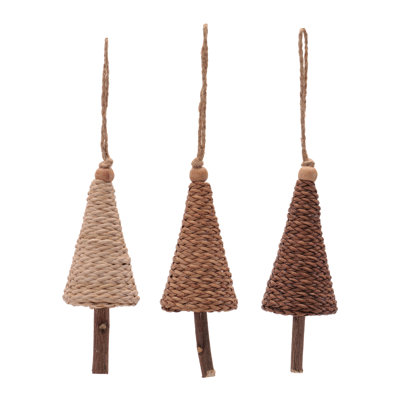 Tree Ornament Set of 12 – 5"H Plastic