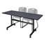 Table de nidification Nickilis, 2 chaises empilables Zeng-32668113-32668092