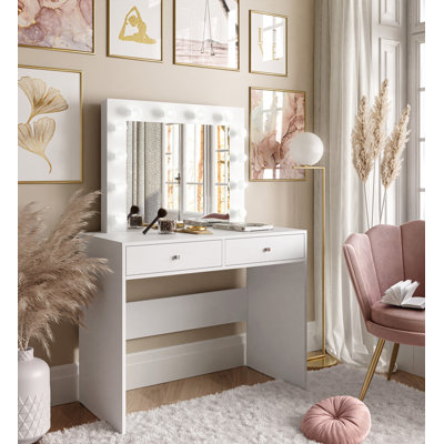 Izetta Dressing Table with Mirror