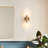 2-Lamp Gold Adjustable Light Glass Iron Wall light-723404027