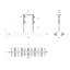 Luminaire suspendu linéaire 10 lumières Cosmos-1494410092
