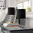 Amandev Simple Designs Mini Basic Table Lamp with Drum Fabric Shade-16393461
