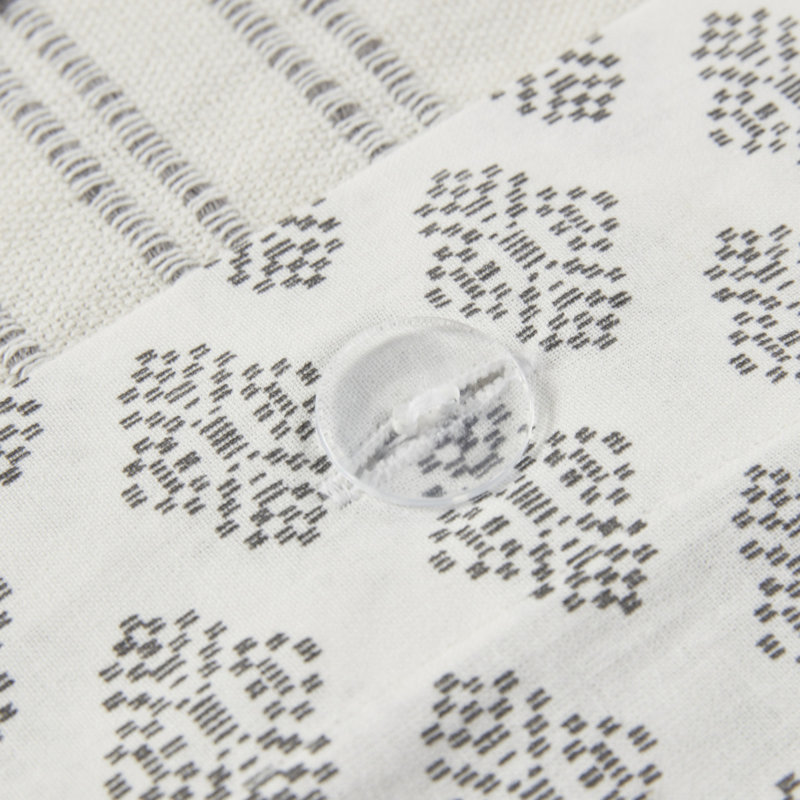 Premium Cotton Jacquard Bedding Sets, Ivory Gray, Home Comfort