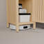 Grande armoire de rangement en bambou naturel 64,56 "avec porte et compartiment ouvert pour la salle de bain, petits espaces