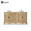 Meuble-lavabo double 66 po beige antique-1108507122