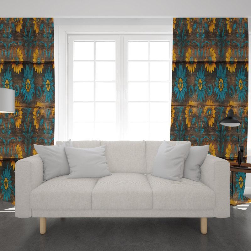 Luray Room Darkening Curtain Pair, 40" W x 61" L