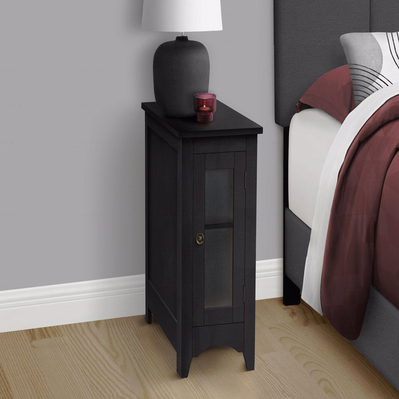 Table d'appoint, table de bout, table d'appoint, étroite, table de chevet, lampe, rangement, transitionnel